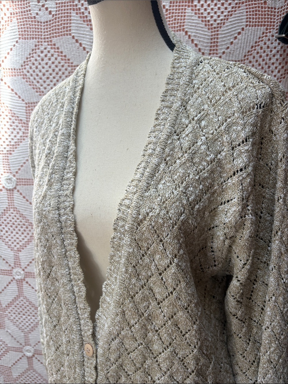 Vintage Koret Essentials Textured Knit Cardigan